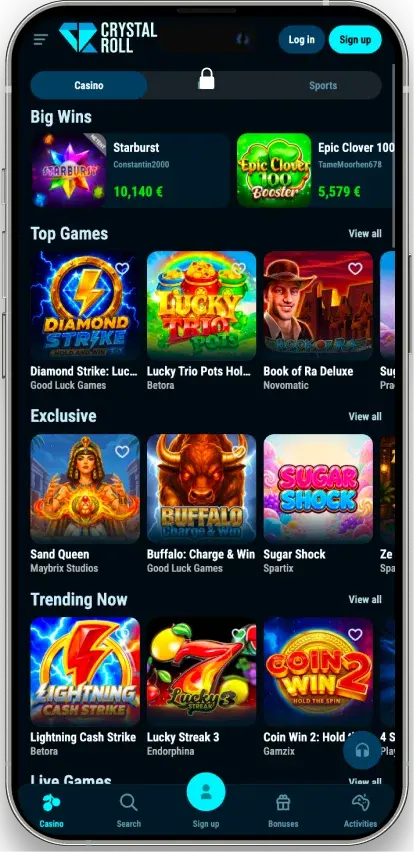 Crystalroll application